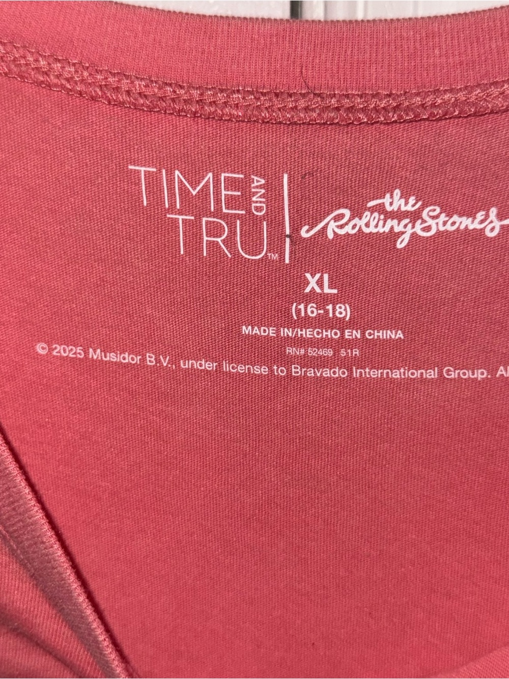 Rolling Stones Graphic Tee Bundle Women XL NWT Pink Yellow Band Shirt 2 Bundle - Picture 10 of 13